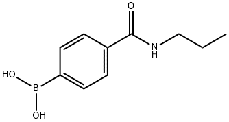 4-(N-PROPYLAMINOCARBONYL)PHENYLBORONIC ACID Struktur