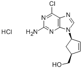 (1S,4R)-4-(2-アミノ-6-クロロ-9H-プリン-9-イル)-2-シクロペンテン-1-メタノール HYDROCHLORIDE