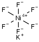 POTASSIUM HEXAFLUORONICKELATE(IV) Struktur