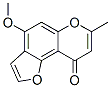 4-Methoxy-7-methyl-9H-furo[2,3-f][1]benzopyran-9-one Struktur