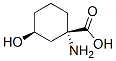 Cyclohexanecarboxylic acid, 1-amino-3-hydroxy-, cis- (9CI) Struktur