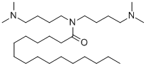 N,N-Bis[4-(dimethylamino)butyl]hexadecanamide Struktur