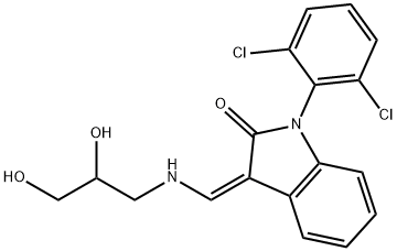 1-(2,6-Dichlorophenyl)-2-indolinone Struktur