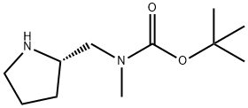 (S)-METHYL-(2-PYRROLIDINYLMETHYL)-CARBAMIC ACID 1,1-DIMETHYLETHYL ESTER Struktur