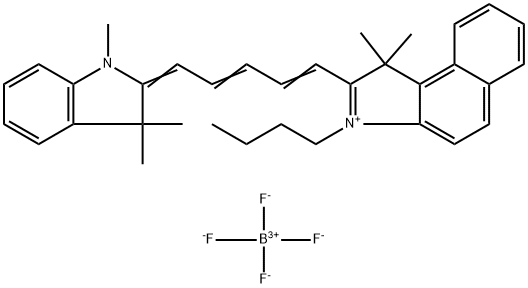 4,5 BENZO-1-BUTYL-1',3,3,3',3'-PENTA-METHYLINDADICARBOCYANINE TETRAFLUOROBORATE Struktur