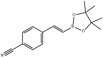 4-cyano-trans-beta-styrylboronic acid pinacol ester Struktur