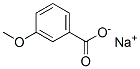 Sodium m-anisate Struktur