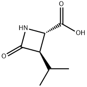 2-Azetidinecarboxylicacid,3-(1-methylethyl)-4-oxo-,trans-(9CI) Struktur