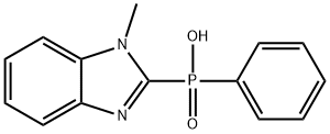 2-[Hydroxy(phenyl)phosphoryl]-1-methyl-1H-benzimidazole Struktur