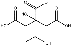 1,2,3-Propanetricarboxylic acid, 2-hydroxy-, ethyl ester Struktur