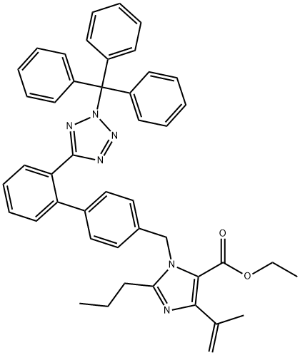 Dehydro N2-TriphenylMethyl OlMesartan Ethyl Ester Struktur