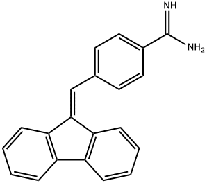 4-(fluoren-9-ylidenemethyl)benzenecarboximidamide Struktur