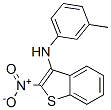 N-(3-Methylphenyl)-2-nitrobenzo(b)thiophen-3-amine Struktur