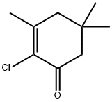 2-CHLORO-3,5,5-TRIMETHYL-CYCLOHEX-2-ENONE Struktur