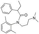 N-[3-(Dimethylamino)propyl]-N-(2,6-dimethylphenyl)-2-phenylbutyramide Struktur