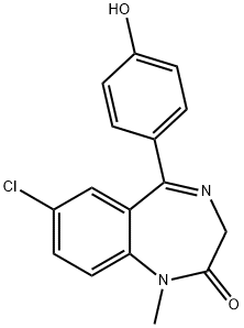 4'-hydroxydiazepam Struktur