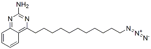 4-(11-azidoundecyl-2-amino)quinazoline Struktur