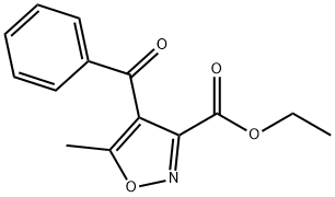 4-Benzoyl-5-methyl-3-isoxazolecarboxylic acid ethyl ester Struktur