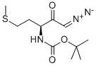 (S)-3-BOC-AMINO-1-DIAZO-5-METHYLTHIO-2-PENTANONE Struktur