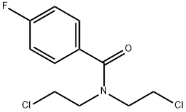 N,N-bis(2-chloroethyl)-4-fluoro-benzamide Struktur