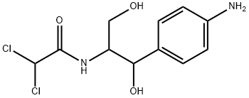 1-(4-Aminophenyl)-2-(dichloroacetylamino)-1,3-propanediol Struktur