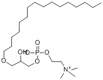 DL-ALPHA-LYSOPHOSPHATIDYLCHOLINE-GAMMA-O-HEXADECYL Struktur