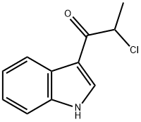 2-CHLORO-1-(1H-INDOL-3-YL)PROPAN-1-ONE Struktur