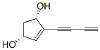 4-Cyclopentene-1,3-diol, 4-(1,3-butadiynyl)-, (1R,3S)- (9CI) Struktur