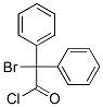 2-bromo-2,2-diphenylacetyl chloride Struktur