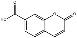 Coumarin-7-carboxylic acid Struktur