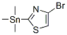 4-BROMO-2-TRIMETHYLSTANNANYL-THIAZOLE Struktur