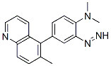 N,N-dimethyl-4-(6-methylquinolin-5-yl)diazenyl-aniline Struktur