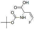 3-Butenoicacid,2-[[(1,1-dimethylethoxy)carbonyl]amino]-4-fluoro-,[S-(Z)]- Struktur