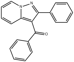 3-Benzoyl-2-phenylpyrazolo[1,5-a]pyridine Struktur