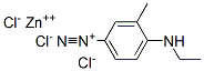 4-ethylamino-3-methyl-benzenediazonium, zinc(+2) cation, trichloride Struktur