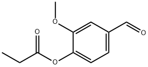 4-FORMYL-2-METHOXYPHENYL PROPIONATE Struktur