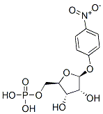 .beta.-D-Ribofuranoside, 4-nitrophenyl, 5-(dihydrogen phosphate) Struktur