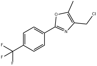 4-(CHLOROMETHYL)-5-METHYL-2-(4-(TRIFLUOROMETHYL)PHENYL)OXAZOLE Struktur