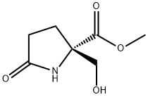 D-Proline, 2-(hydroxymethyl)-5-oxo-, methyl ester (9CI) Struktur