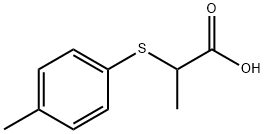 2-[(4-METHYLPHENYL)THIO]PROPANOIC ACID Struktur