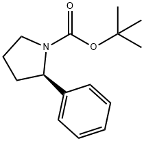 (R)-N-BOC-2-PHENYLPYRROLIDINE Struktur