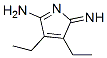 2H-Pyrrol-5-amine,  3,4-diethyl-2-imino- Struktur