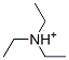 triethylammonium cation Struktur