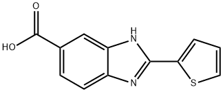 2-THIOPHEN-2-YL-1H-BENZOIMIDAZOLE-5-CARBOXYLIC ACID Struktur