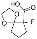 1,4-Dioxaspiro[4.4]nonane-6-carboxylicacid,6-fluoro-,(-)-(9CI) Struktur