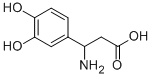 3-AMINO-3-(3,4-DIHYDROXY-PHENYL)-PROPIONIC ACID Struktur