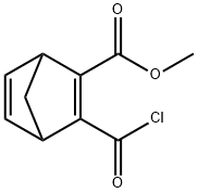 Bicyclo[2.2.1]hepta-2,5-diene-2-carboxylic acid, 3-(chlorocarbonyl)-, methyl ester (9CI) Struktur