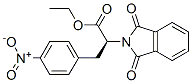 ethyl (S)-1,3-dihydro-alpha-[(4-nitrophenyl)methyl]-1,3-dioxo-2H-isoindole-2-acetate  Struktur