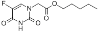 5-Fluorouracil-1-acetylpentane Struktur