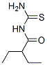 (2-Ethyl-butanoyl)thiourea Struktur